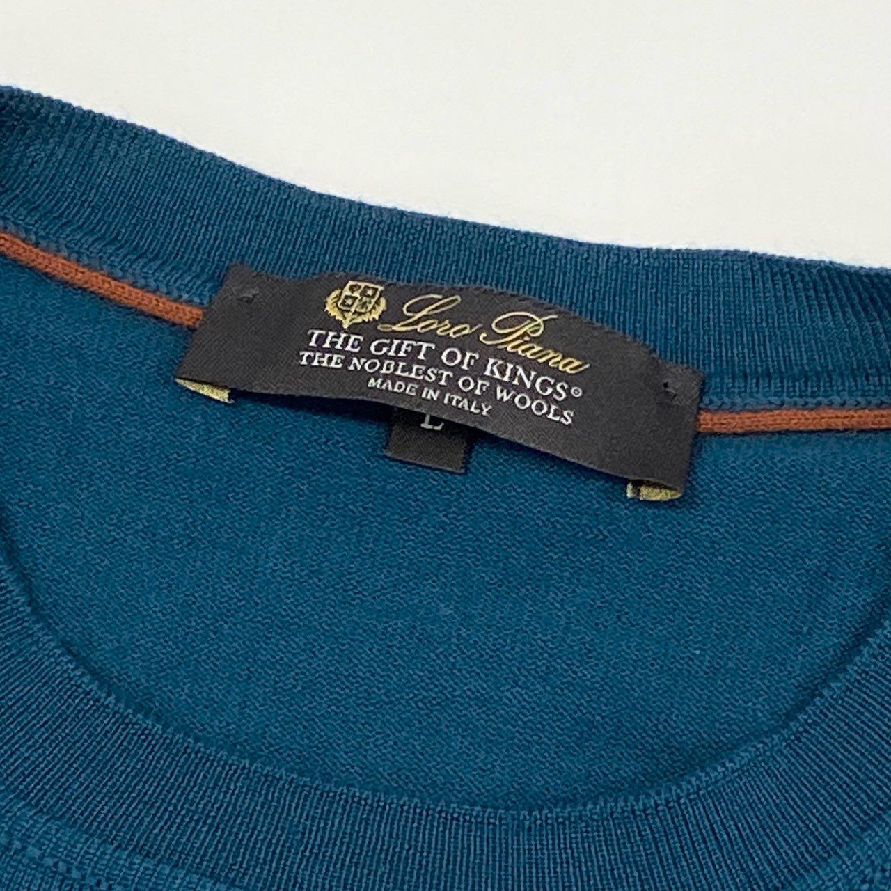 72a15 Loro Piana ロロピアーナ THE GIFT OF KINGS ザ ギフトオブキングス クルーネックセーター FAF1186 L ジンジャーパウダー 世界最高品質 イタリア製