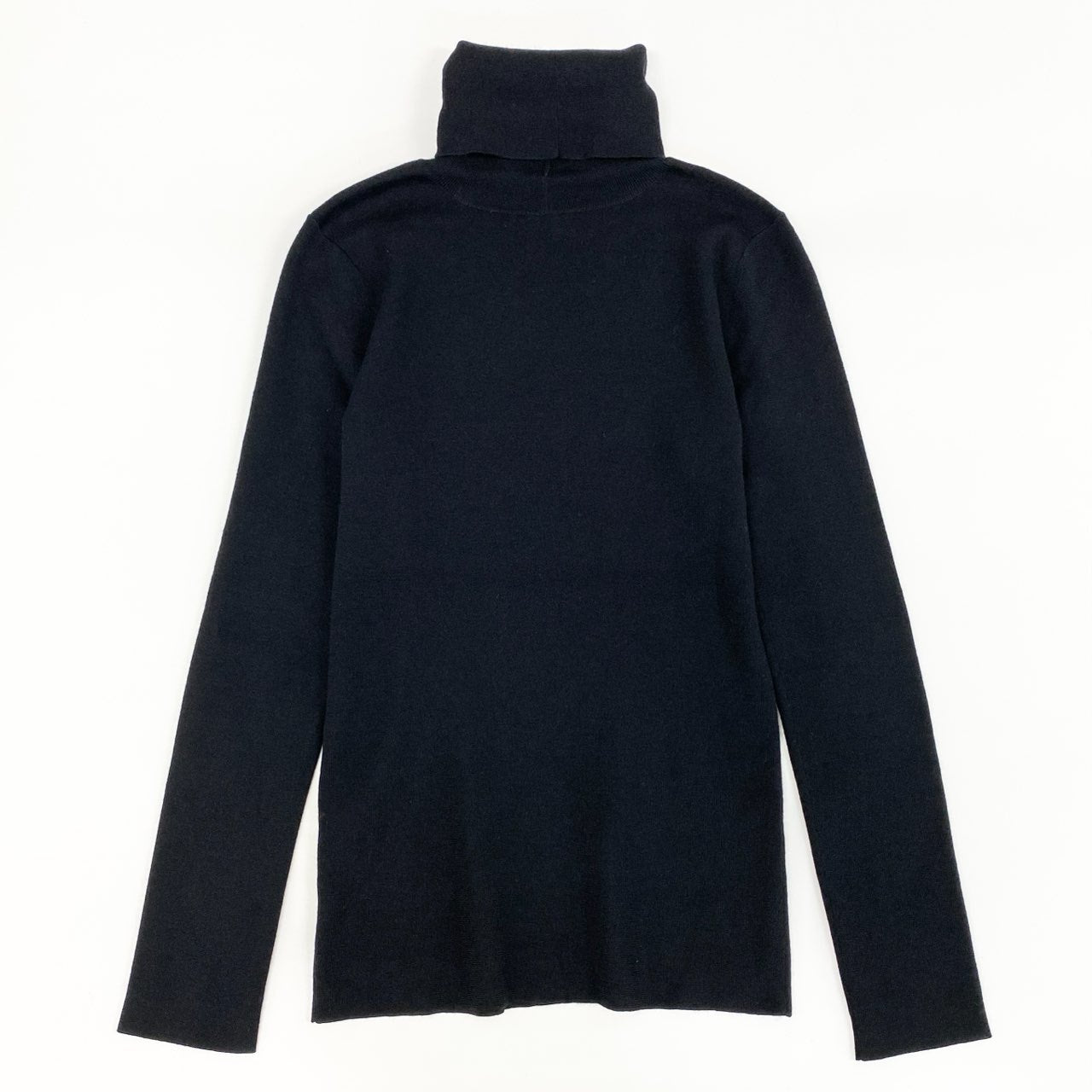 39f24④ FOXEY フォクシー タートルネックセーター ロゴプレート カシミヤシルク ニット レディース 女性用 27508 38 ブラック