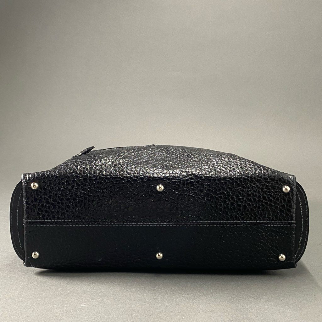 Ci3 PELLE BORSA ペレボルサ 2wayショルダーバッグ トートバッグ 型押し ブラック レザー