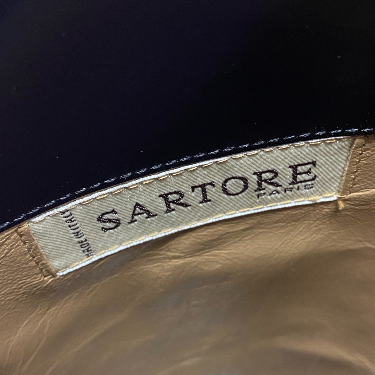 2b28 SARTORE サルトル 定価¥162.800 レザーロングブーツ 切替ブーツ leather レディース イタリア製 35 ブラック レザー エナメル