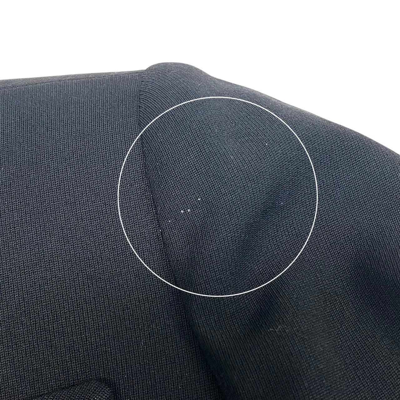 35h31 EMPORIO ARMANI エンポリオアルマーニ チェスターコート ロングコート 裏地ストライプ柄 サイズ38 ブラック レディースo07t