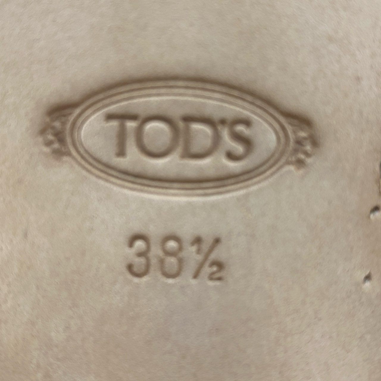 8f13 【美品】 TOD'S トッズ レザー ドライビングシューズ モカシン スリッポン サイズ38 1/2 ブラック レディース