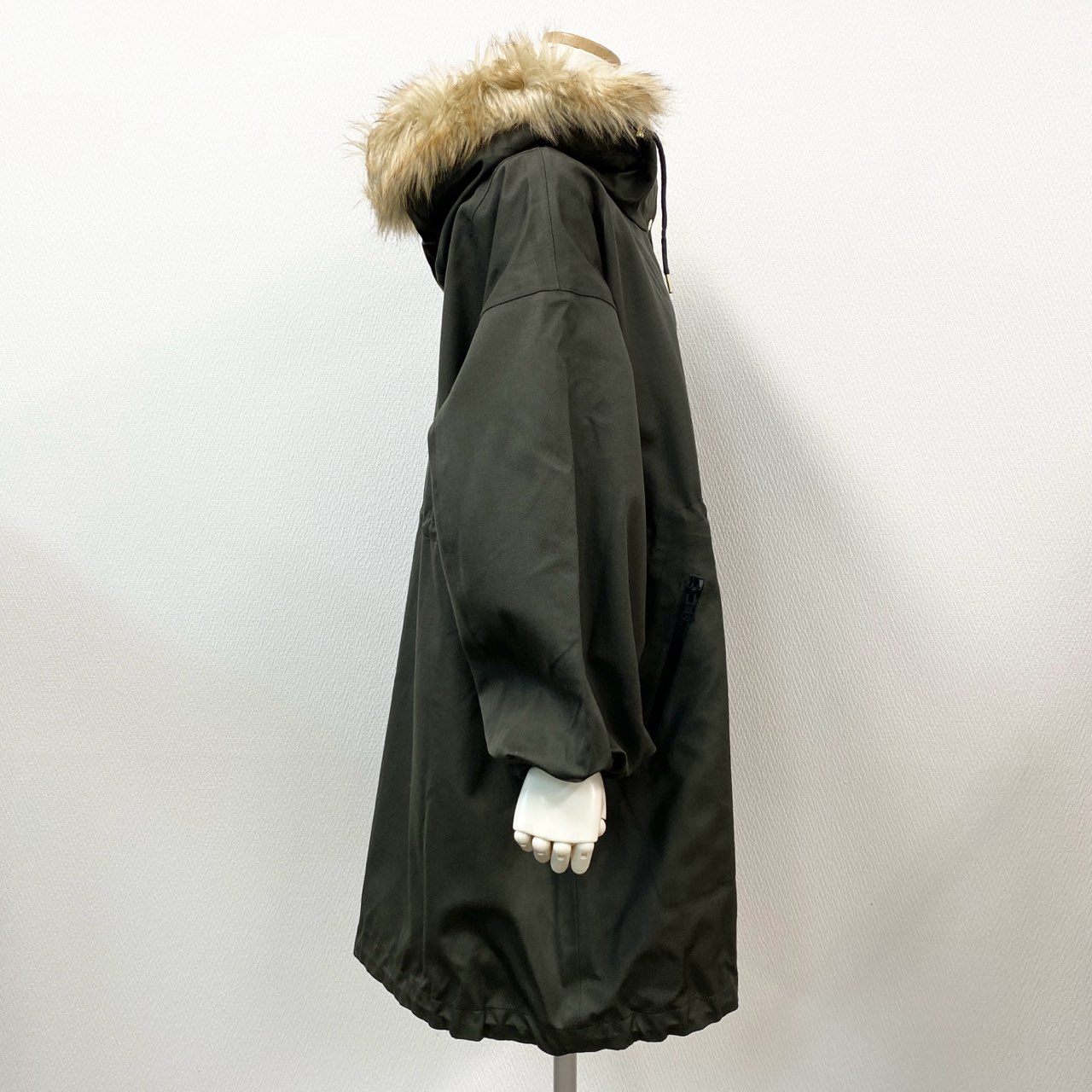 23l14 《美品》 MACKINTOSH マッキントッシュ SKYE PARKA スカイパーカー モッズコート アウター L212HI1009COTC サイズ8 カーキ レディース 日本製