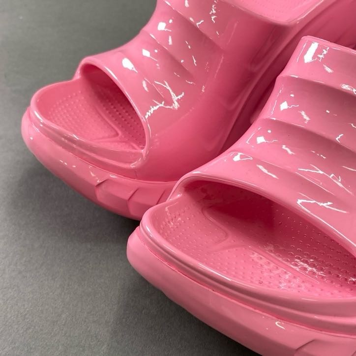 4f4 《美品》 GIVENCHY ジバンシー マシュマロ プラットフォーム サンダル 36 ピンク ラバー 厚底 シューズ 夏