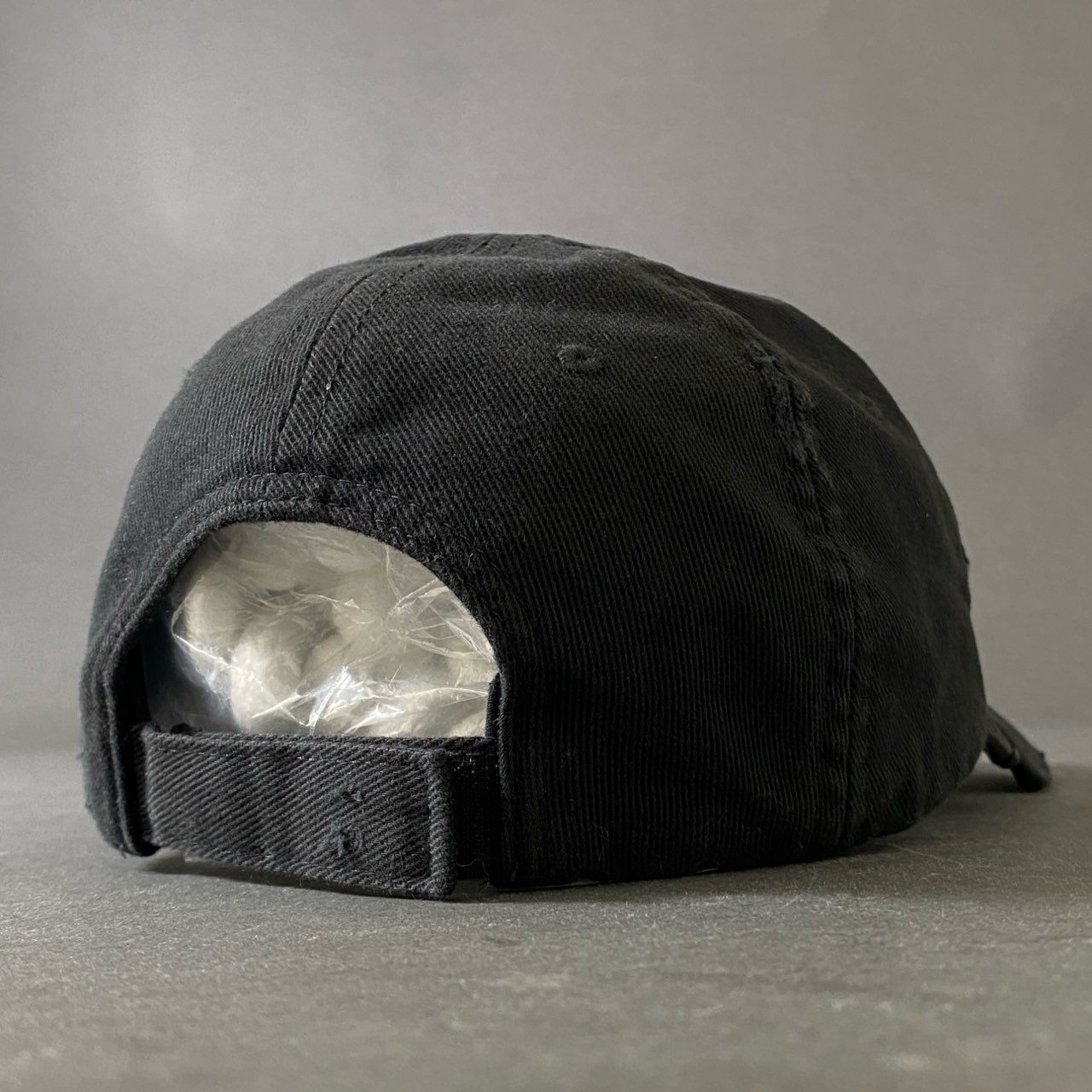 g18 BALENCIAGA バレンシアガ HAT GAFFER キャップ 帽子 M ブラック コットン100%