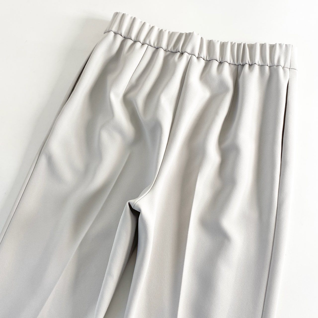31d4 ADORE アドーア 日本製 531-2130221 クリアボンディングベーシックパンツ スリット ボトムス 38 グレー MADE IN JAPAN