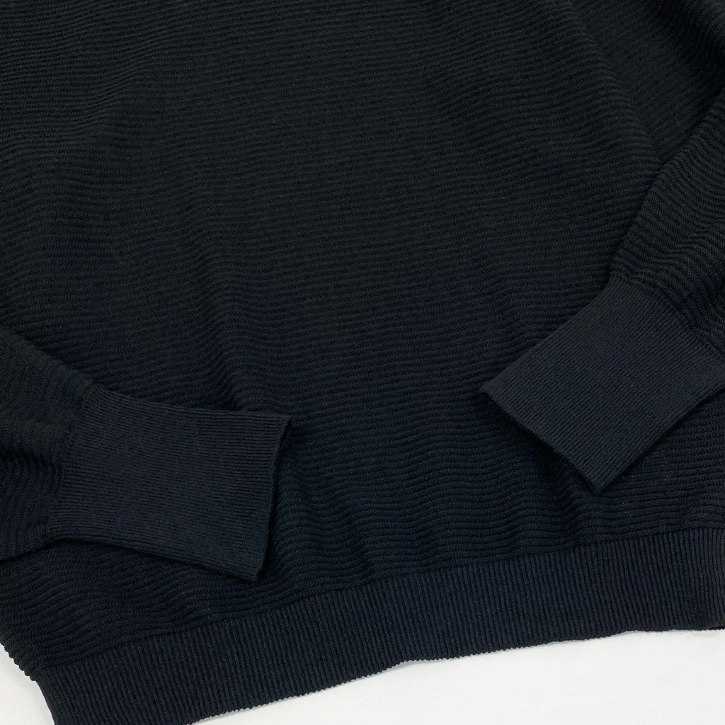 4f7 【新品】 定価5.9万円 MORABITO モラビト かぎ編みニット 春夏秋3シーズン ニットブラウス サイズ38 ブラック レディース 女性用