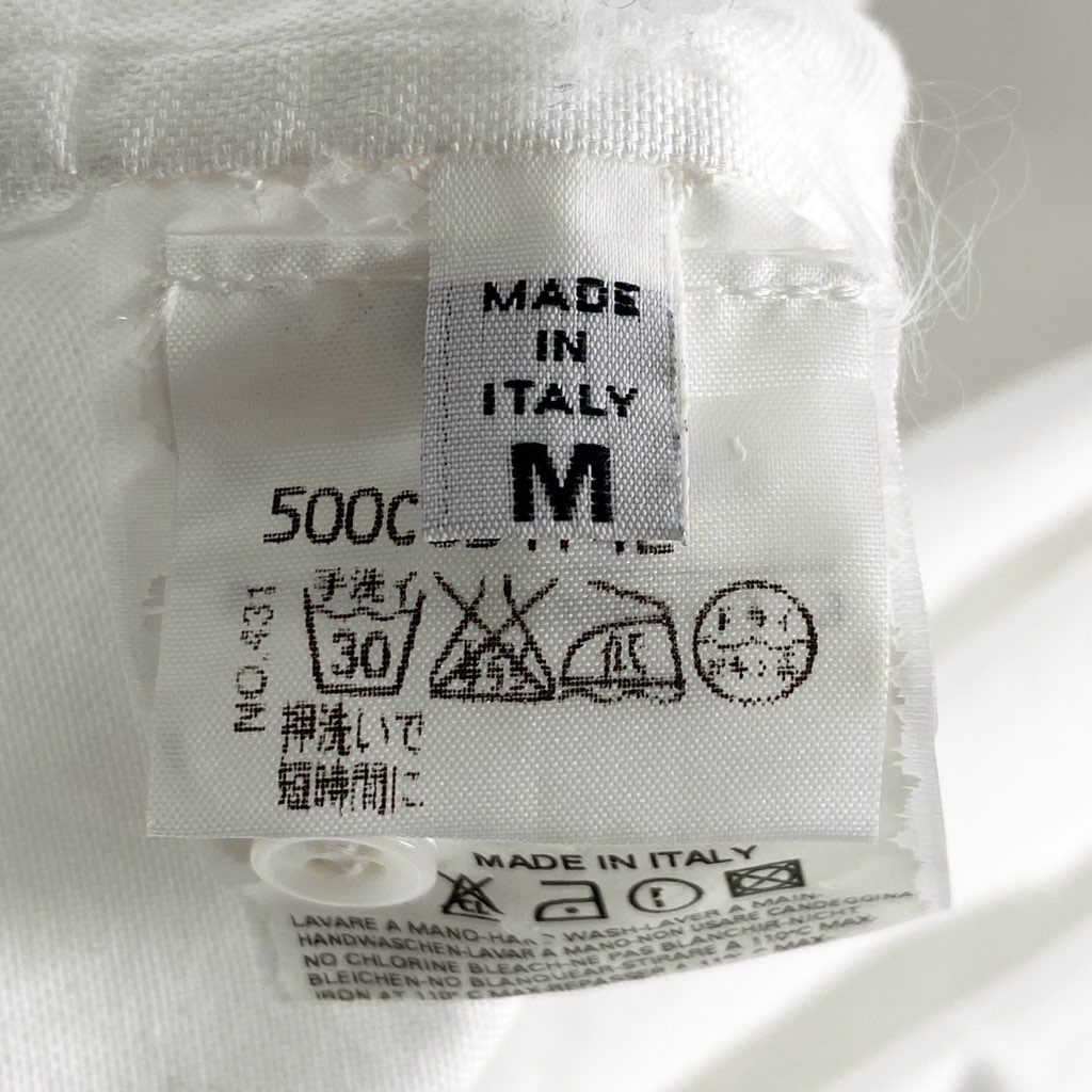 48h13 イタリア製 MAISON MARTIN MARGIELA メゾン マルタン マルジェラ ここのえ期 変形シャツ ブラウス 長袖シャツ 500C351742 サイズM ホワイト コットン レディース アーカイブ