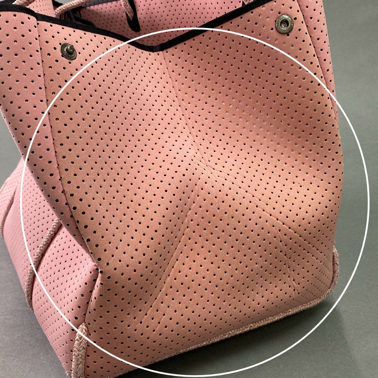 Fc6 《美品》 STATE OF ESDAPE ステイトオブエスケープ ポーチ付き トートバッグ ピンクミスト CARRYALL キャリーオール カバン