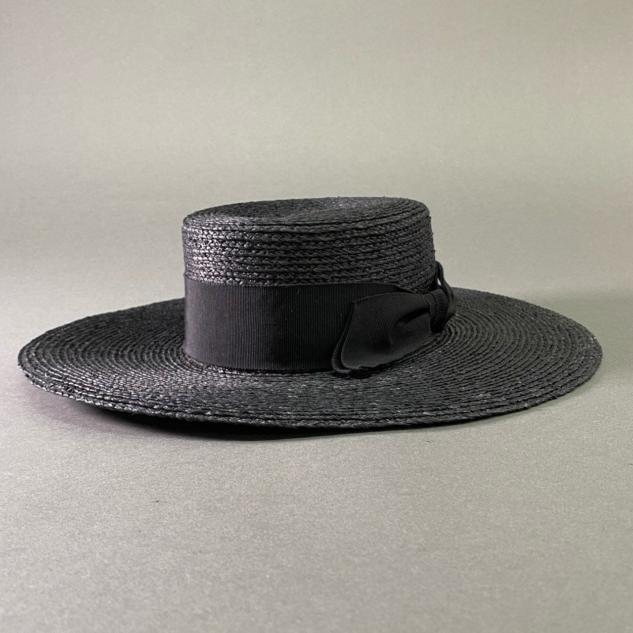 a17 《美品》 HELEN KAMINSKI ヘレンカミンスキー ALORA アローラ 麦わら ハット ワンサイズ ブラック スリランカ製 カンカン帽 HAT 帽子 夏