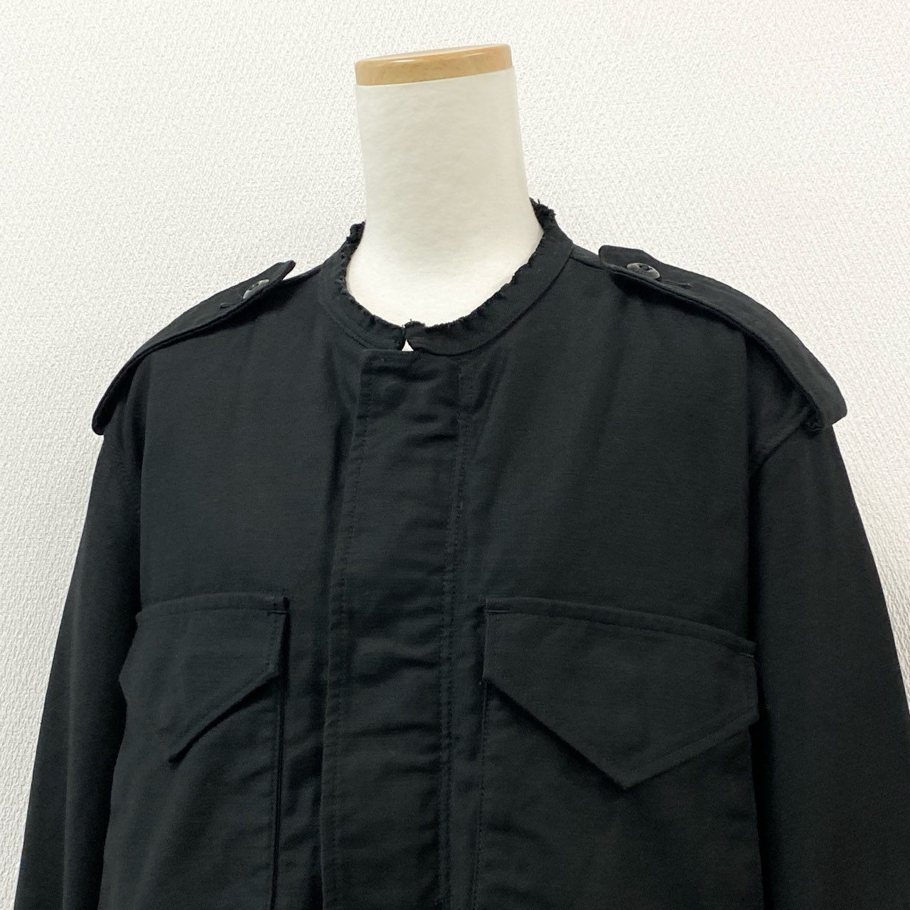 1g2 HYKE ハイク 25ss TYPE M-51 FIELD CROPPED JACKET クロップド丈 ミリタリージャケット 251-17510 サイズM ブラック コットン レディース 女性用