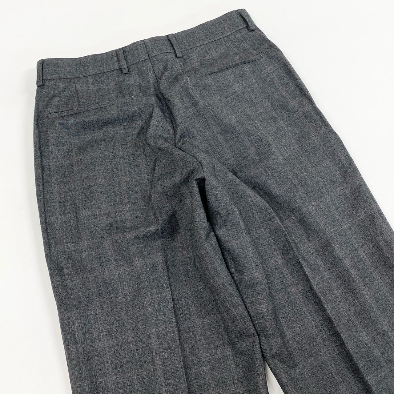 3a28 《美品》 Paul Smith ポールスミス ツータックスラックスパンツ ボトムス フォーマル◎ ビジネス◎ ダブル チェック柄 日本製 M グレー ウール