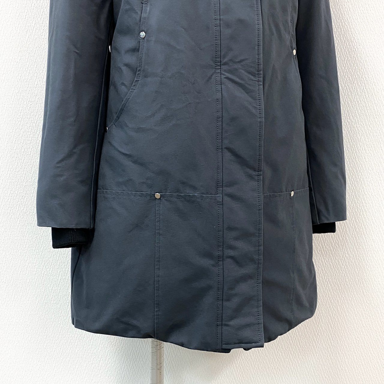 52d10 MOOSE KNUCKLES ムースナックルズ STIRLING PARKA スターリングジャケット ダウンジャケット L グレー 画像参照