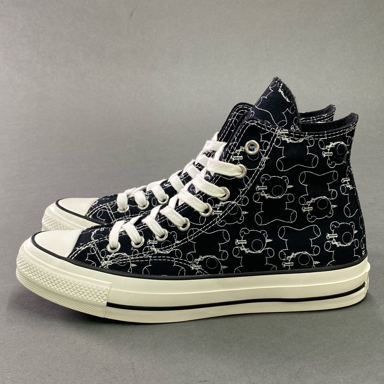 13c25 【未使用】 CONVERSE Addict × UNDER COVER コンバース アディクト アンダーカバー チャックテイラー マテリアル ハイ ハイカットスニーカー シューズ 1CL579 27.5cm ブラック ホワイト メンズ