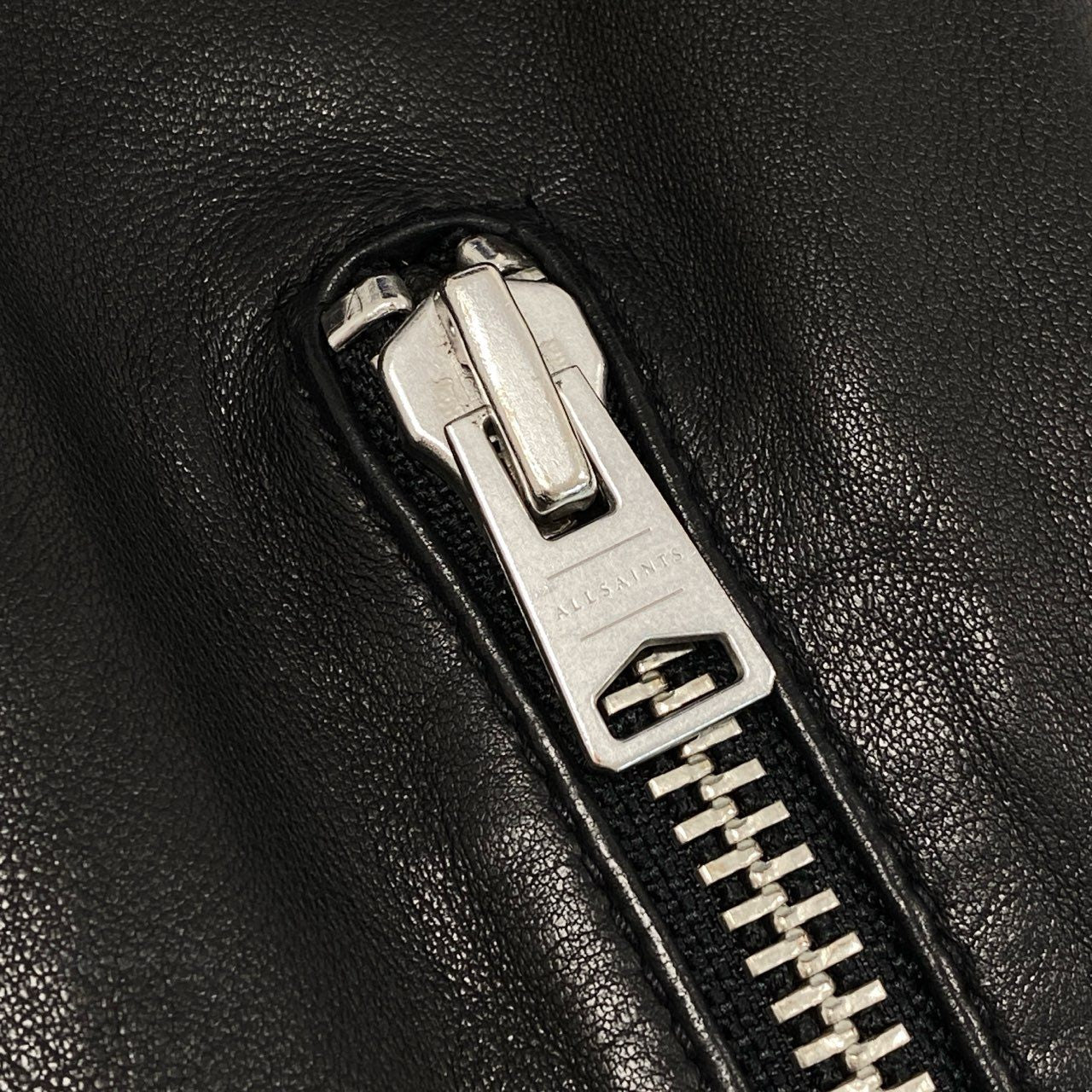 71f27 ALLSAINTS オールセインツ シングルライダース ライダースジャケット レザージャケット ダブルジップアップ XXS 実寸S相当 ブラック 羊革 メンズ 男性用