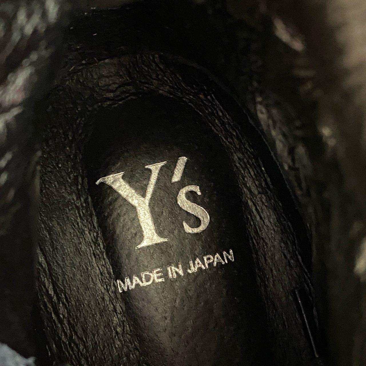 3f27 《美品》 Y's ワイズ レースアップブーツ 1 ブラック Yohji Yamamoto ヨウジヤマモト シューズ 厚底