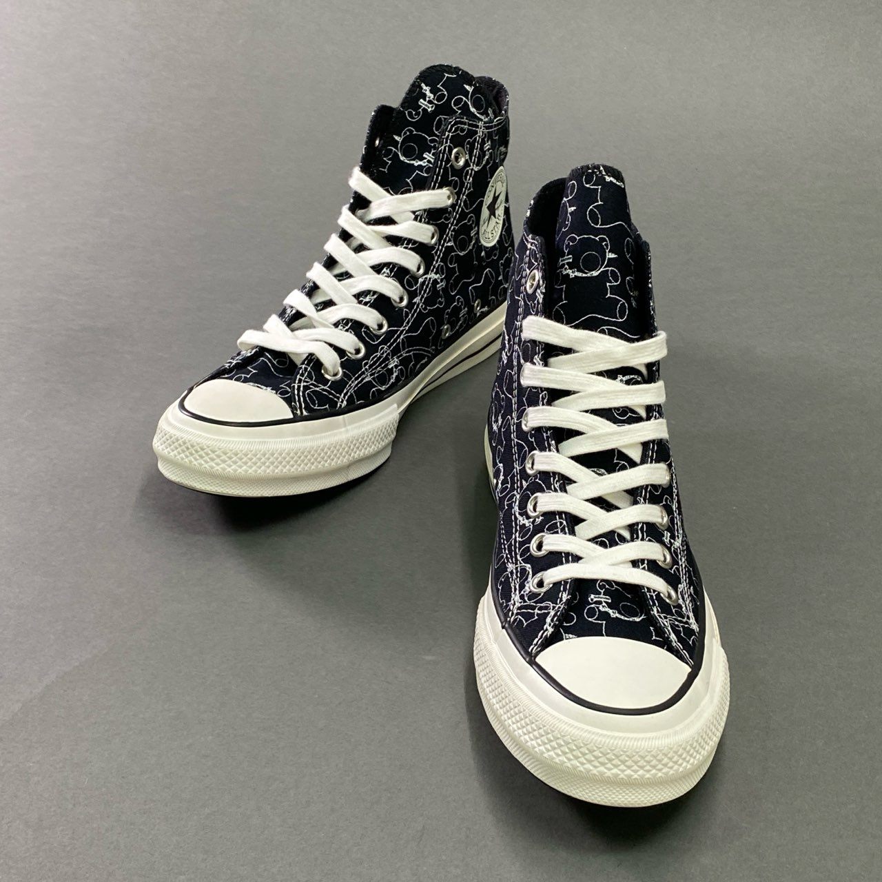 13c25 【未使用】 CONVERSE Addict × UNDER COVER コンバース アディクト アンダーカバー チャックテイラー マテリアル ハイ ハイカットスニーカー シューズ 1CL579 27.5cm ブラック ホワイト メンズ
