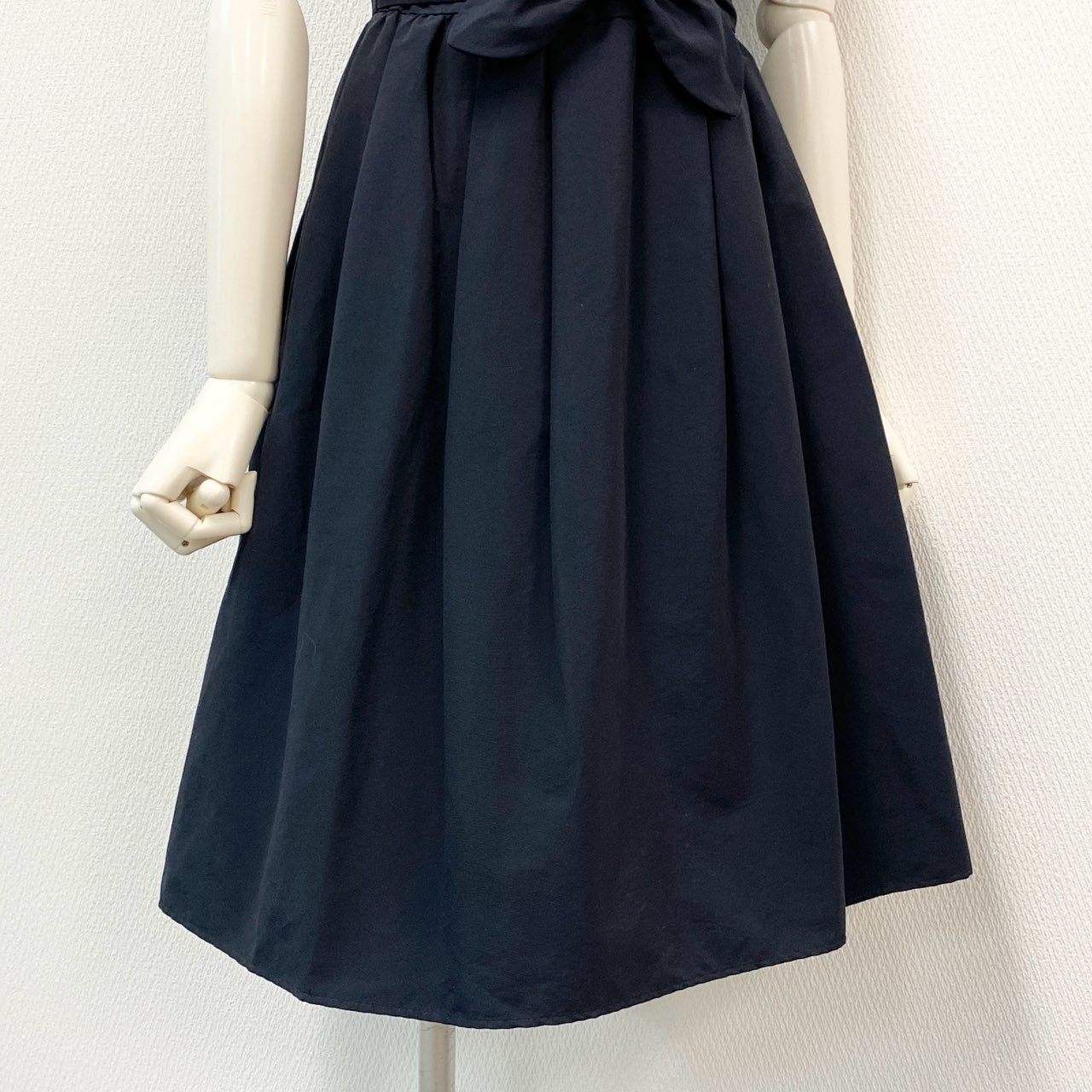 74c14 【新品保管品】 TOCCA トッカ 半袖ワンピース レース 花柄ワンピース オケージョンワンピース フレンチスリーブ 6646806 0 ネイビー