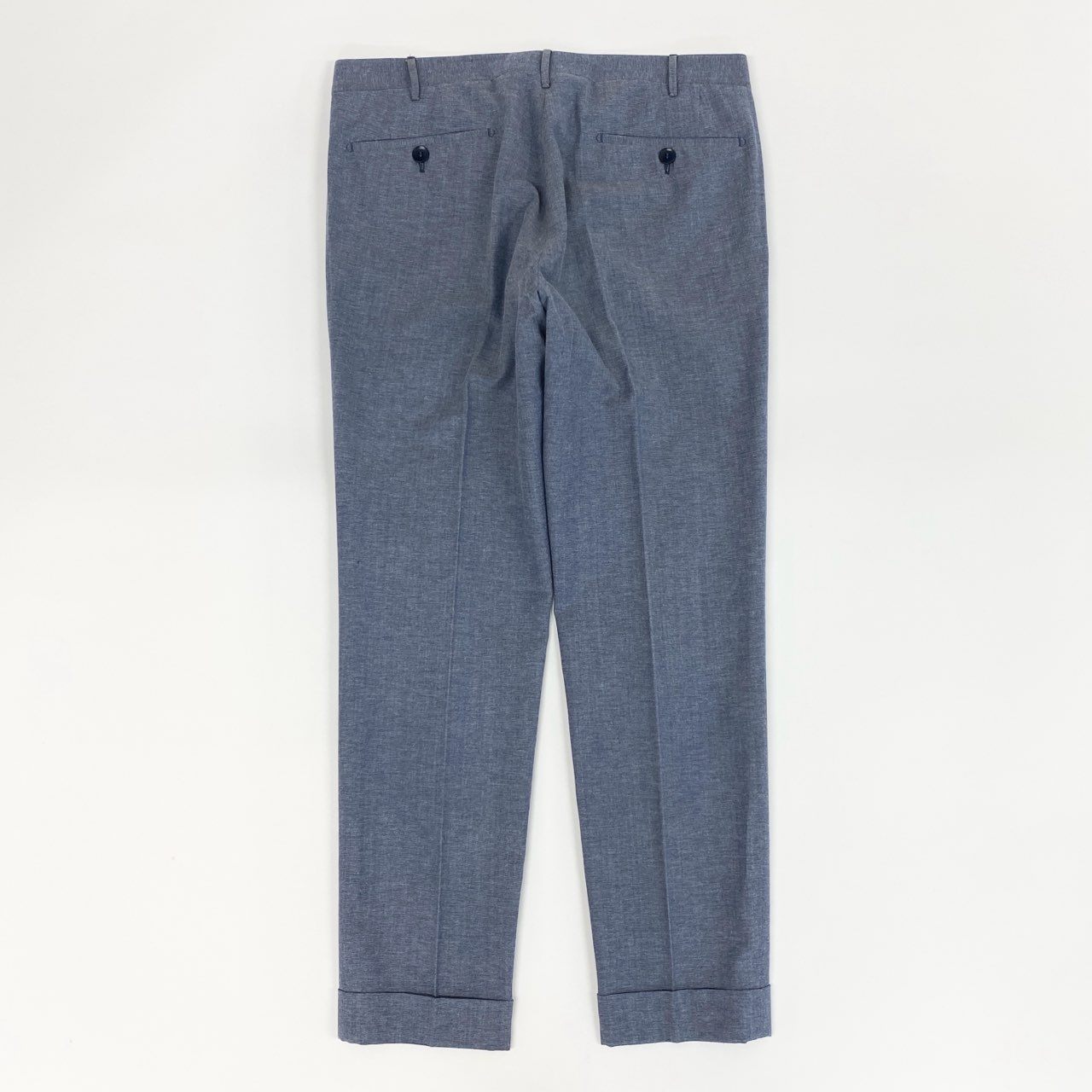 28f14 Rota PANTALONI DI SARTORIA ボトム メンズパンツ コットンウール イタリア製 カジュアル テーパード メンズ 男性用 48 ブルー