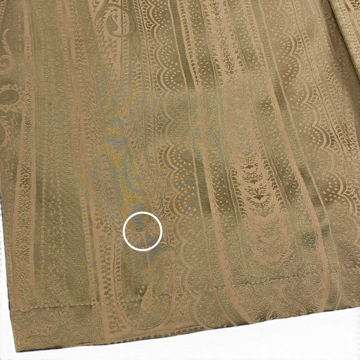 4g2 ETRO エトロ ペイズリー柄 ステンカラーコート 比翼ボタン サイズ50 ベージュ メンズ 紳士服u02t