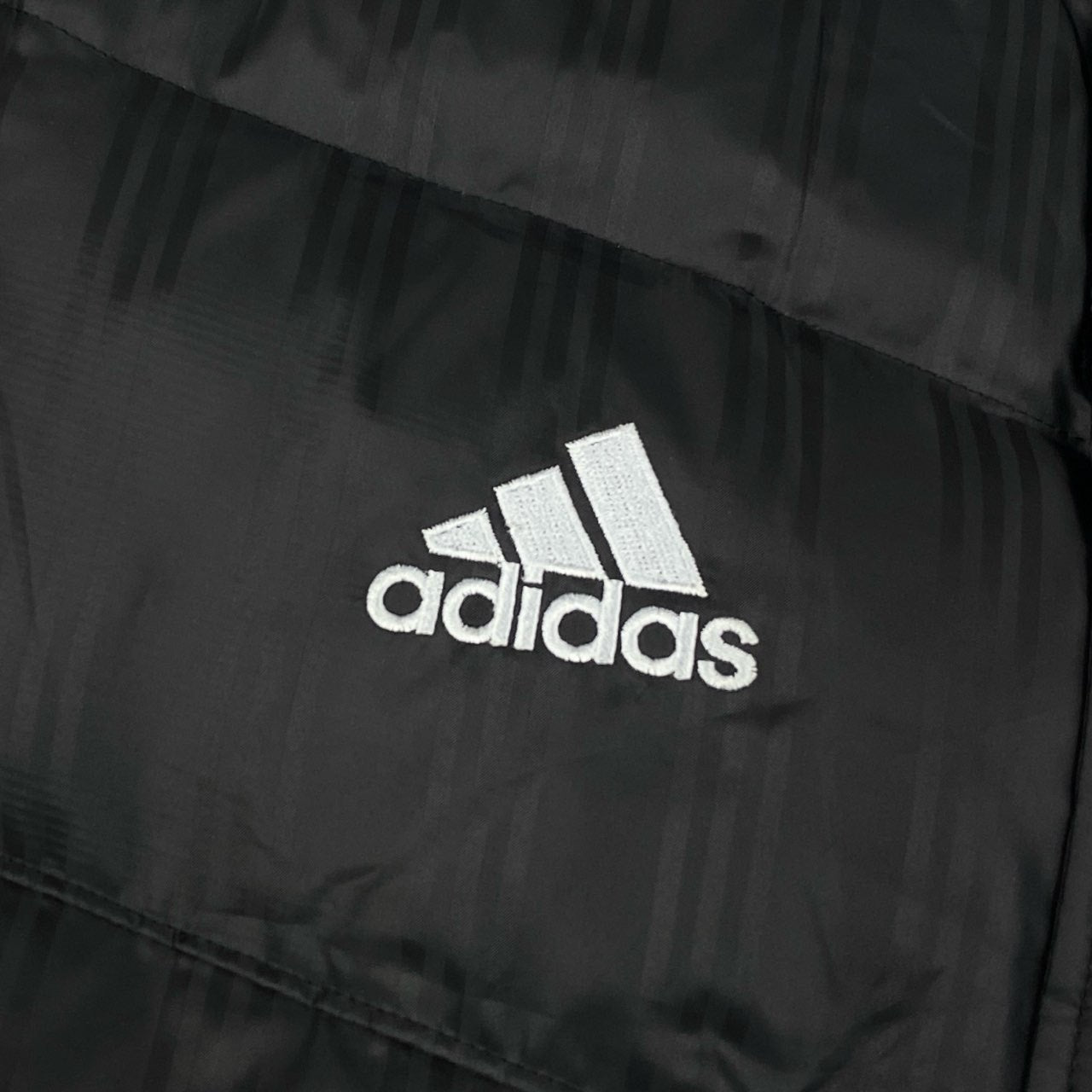 13h29 adidas アディダス ロングダウンコート ベンチコート ダウンジャケット フーディ Mサイズ ブラック メンズ 男性用u02t