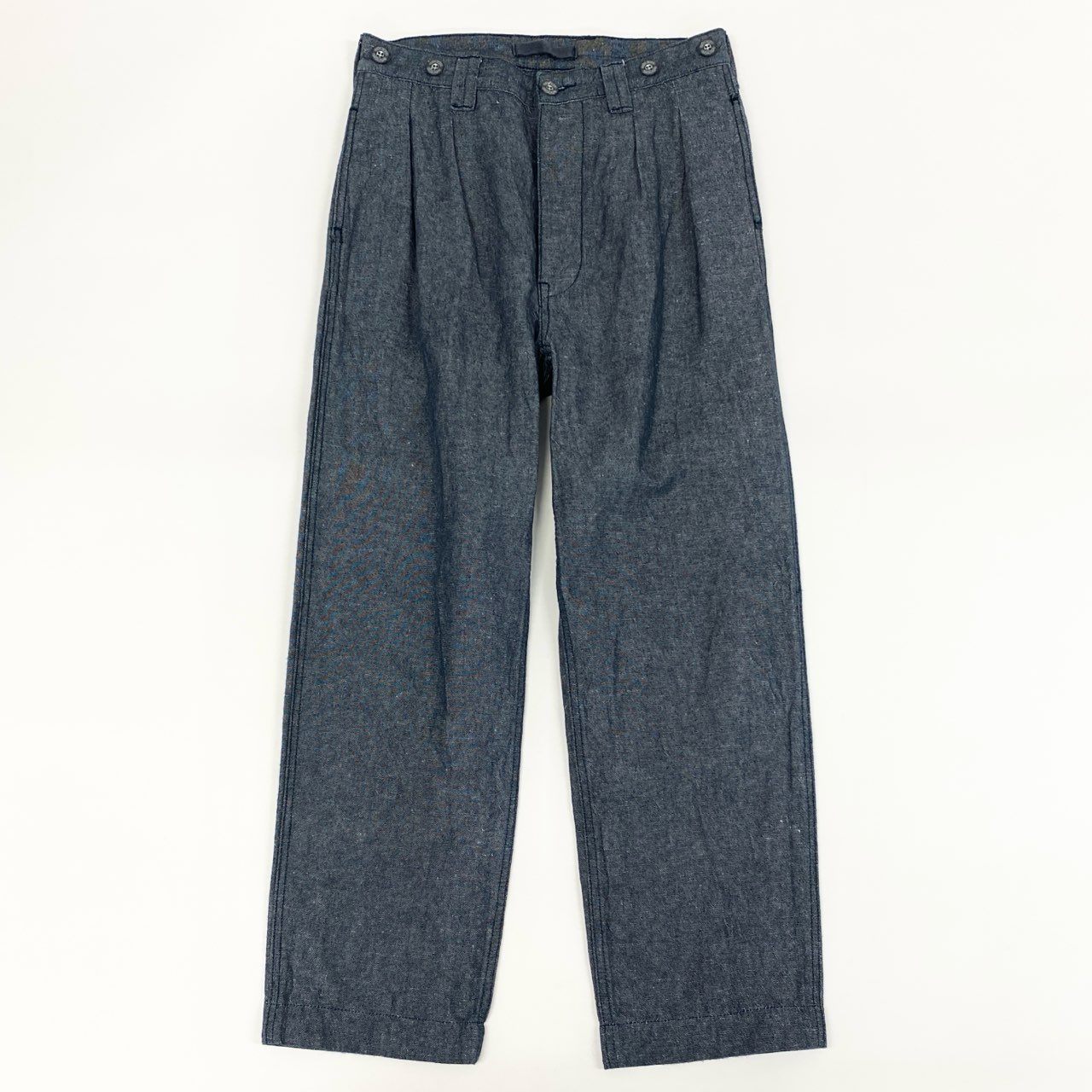 64g4 LYBRO ライブロ NIGEL CABOURN ナイジェルケーボン リネン コットン ボトム ペインターパンツ メンズ 男性用 8042-13-50030 28 ブルー