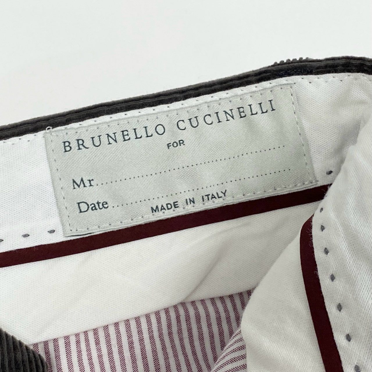 33b27 《美品》 BRUNELLO CUCINELLI ブルネロクチネリ コーデュロイ生地 スラックスパンツ ボトムス 44 ブラウン コットン メンズu02t