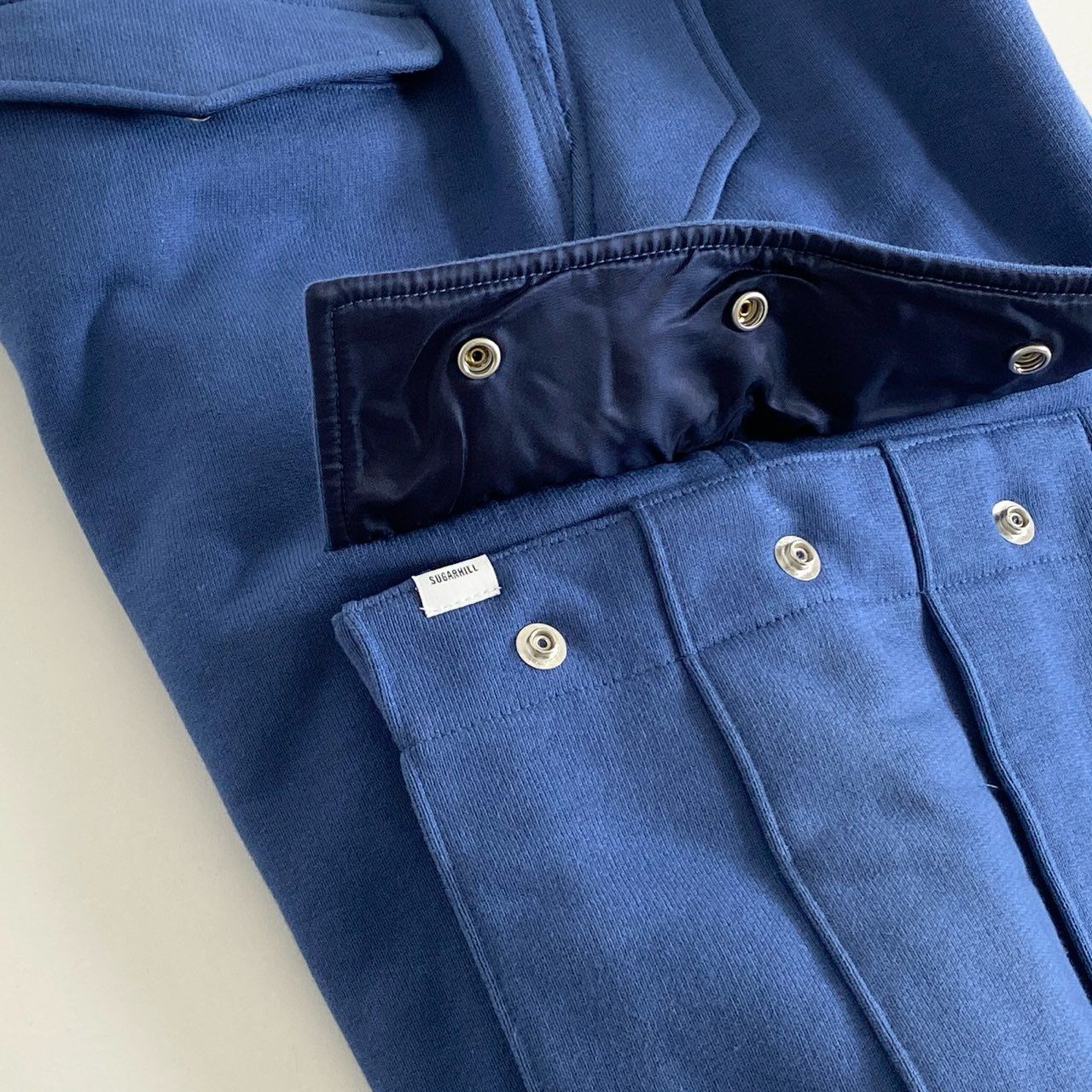 87i1 23SS SUGARHILL シュガーヒル SWEAT CARGO TROUSERS PANTS 1 ブルー スウェット カーゴトラウザーズパンツ