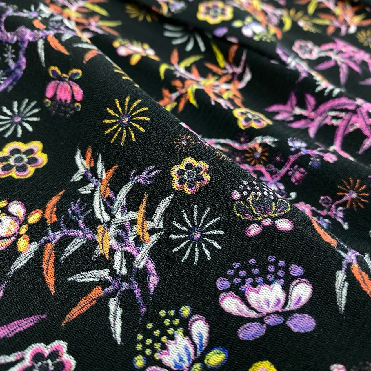19f11 VIVIENNE TAM ヴィヴィアンタム パワーネットワンピース ドレス 長袖ワンピース 薄手 総柄ワンピース 花柄 レディース 女性用 10276140 40 ブラック ナイロン100%