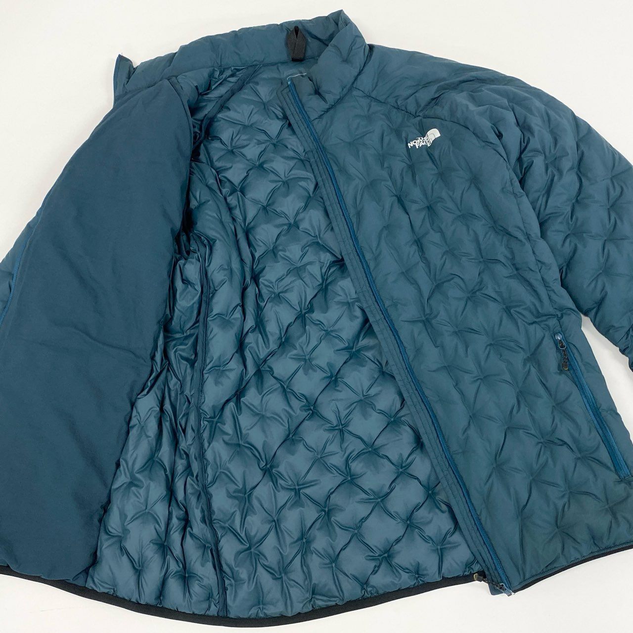 8h4 THE NORTH FACE ザノースフェイス Astro Light Jacket アストロライトジャケット ダウンジャケット ロゴプリント ND91817 XXL グリーン メンズk02i