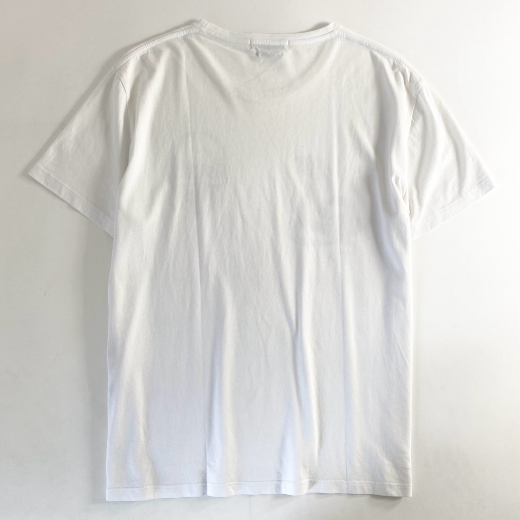 12e23 イタリア製 Alexander McQueen アレキサンダーマックイーン 大きいサイズ Tシャツ スカルプリント 435912 XLサイズ ホワイト コットン