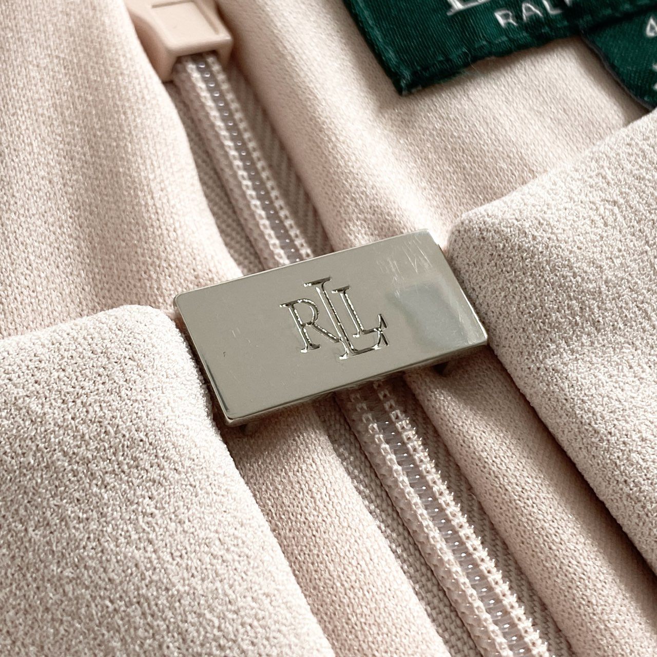 71e14 LAUREN RALPH LAUREN ローレンラルフローレン ノースリーブワンピース ドレスワンピース 膝下ワンピース サイズ4 ネイビー レディース 春夏
