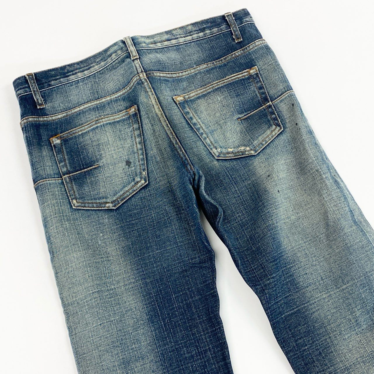 45b27 Dior HOMME ディオール オム エディ期 ダメージ加工 5ポケット デニムパンツ ジーパン 7E3110610197 サイズ31 インディゴブルー コットン100% メンズ