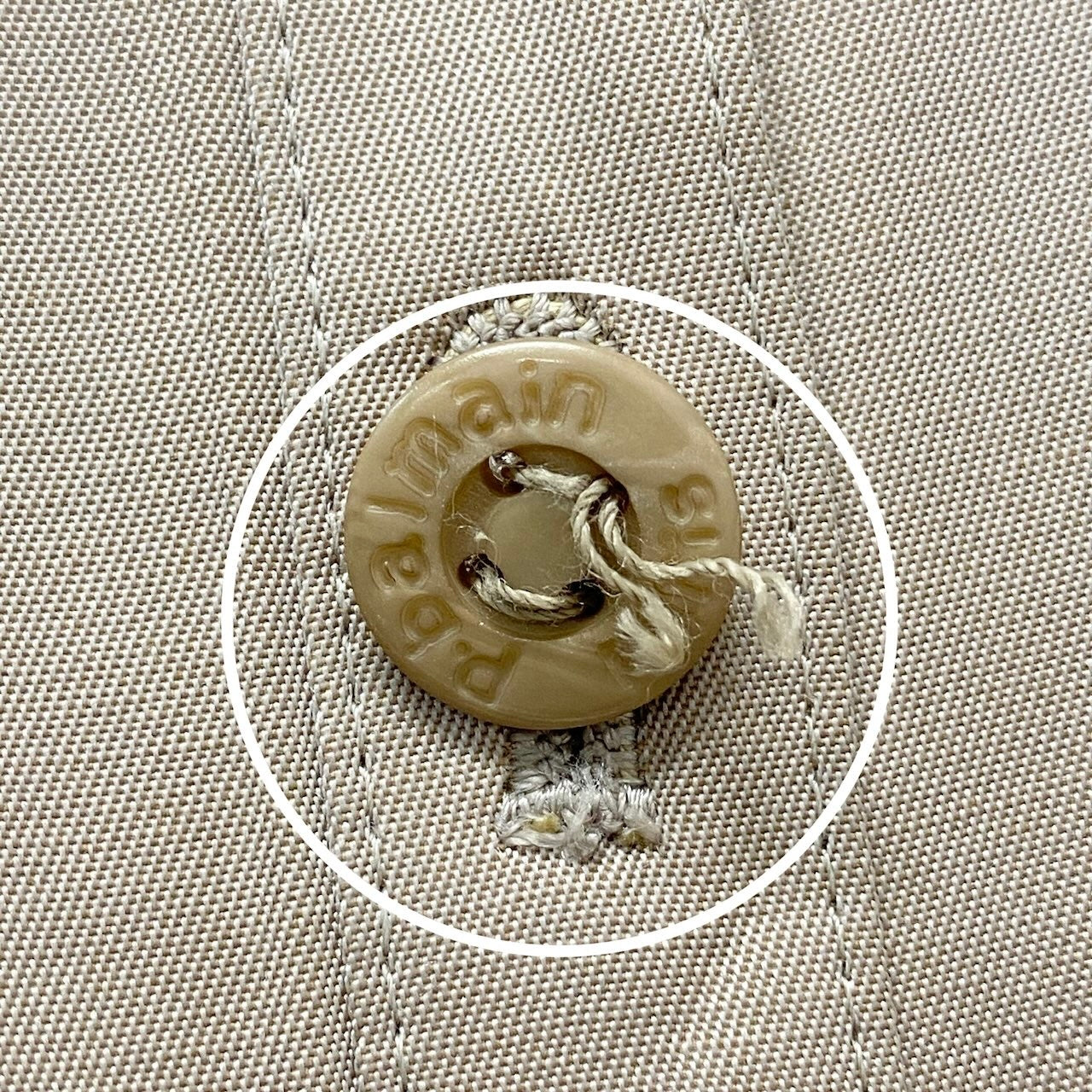 58g7 PIERRE BALMAIN ピエールバルマン スタンドカラー ロングコート フロントタック ベージュ レディース 女性用o07t