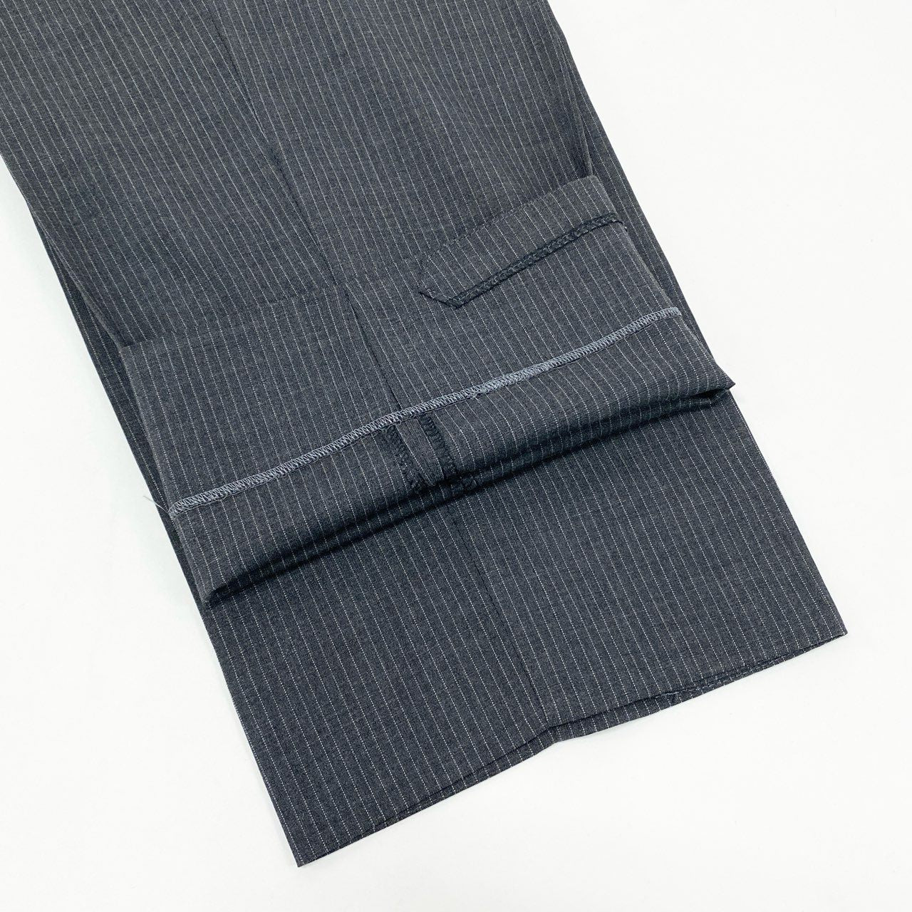 28k6 VERSACE COLLECTION ヴェルサーチ コレクション セットアップ スーツ ビジネス フォーマル 裏地総柄 ストライプ 48 グレー ウール メンズo07t