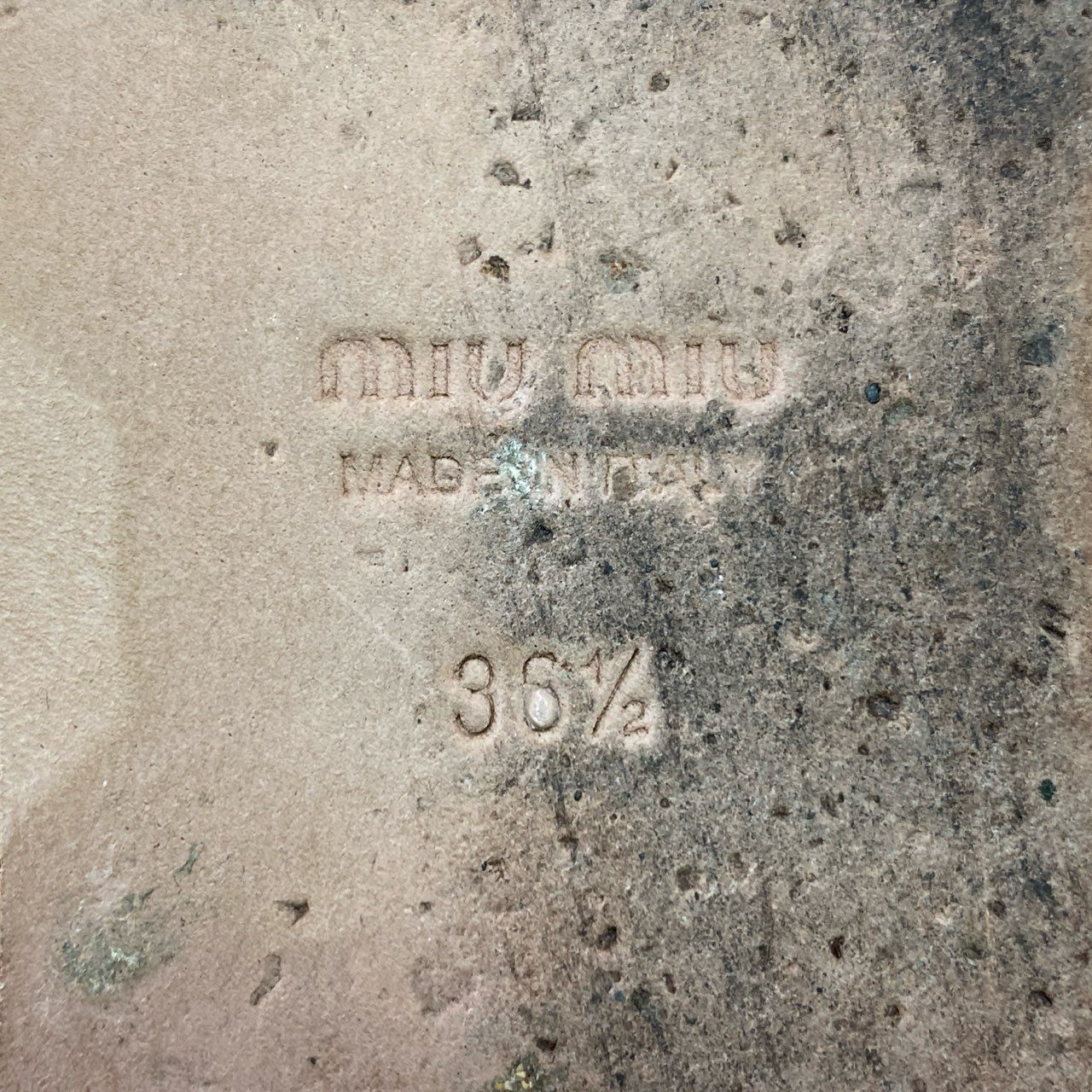 2d15 MIU MIU ミュウミュウ パール付き ファーサンダル 36 1/2 ブルー フラット シューズ イタリア製 夏 箱付き