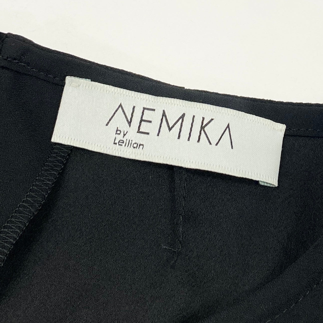 56h1 NEMIKA ネミカ オープンショルダーブラウス シフォン 長袖ブラウス フレアスリーブ レディース 女性用 9 ブラック ポリエステル100%u02t