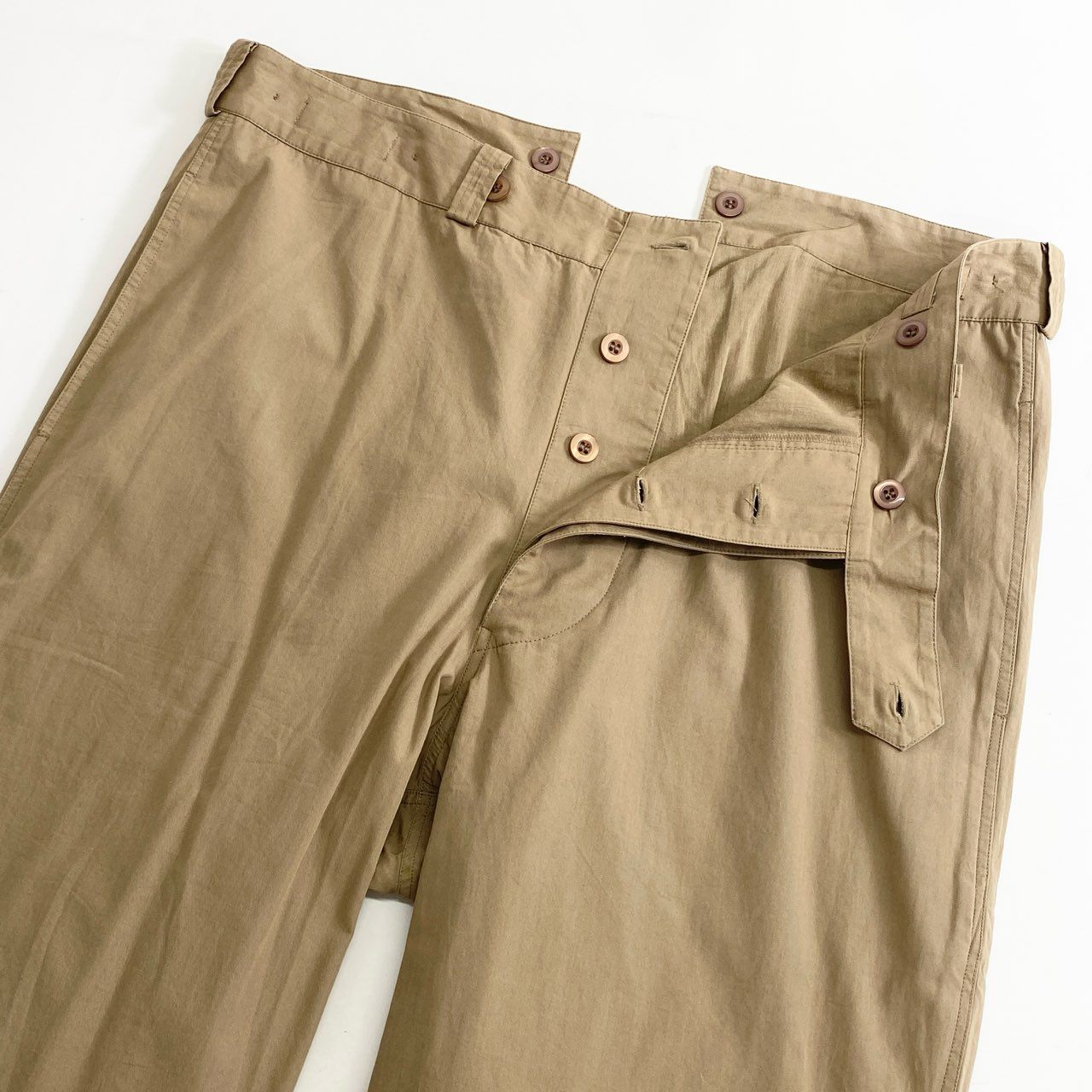 37c23 《未使用》 定価¥19,800 SEEALL シーオール MINER PANTS マイナーパンツ 46 ベージュ タグ付き SAU23 PT382