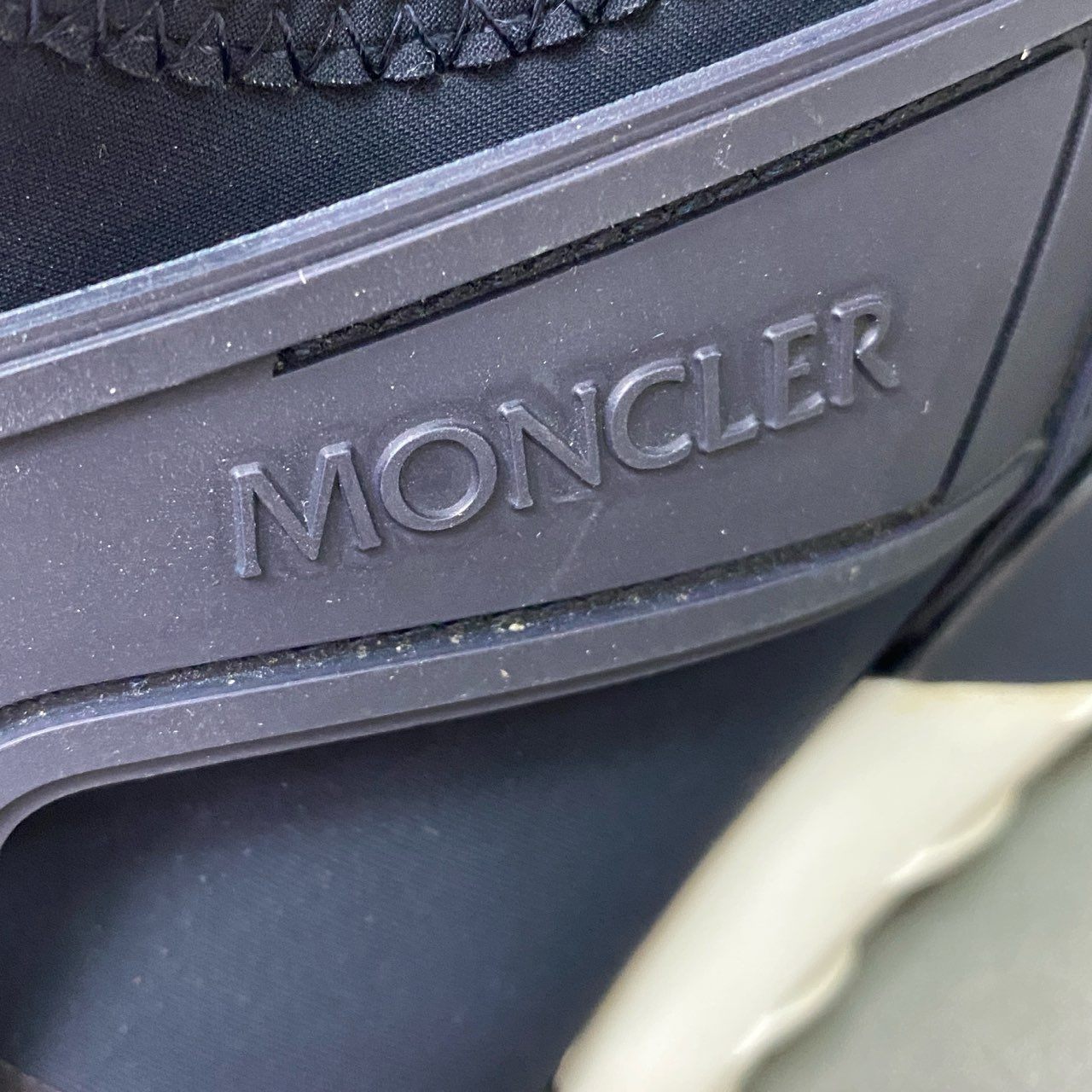 3c19 MONCLER モンクレール EMILIEN 40 エミリアン スニーカー 26cm相当 ネイビー シューズ 箱付き