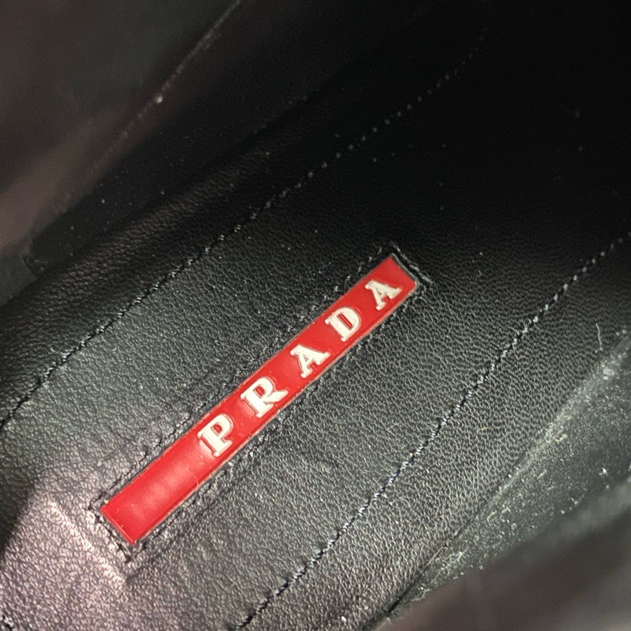 【Archive】SS1999 90s PRADA SPORT プラダ スポーツ レザーロングブーツ 36 1/2 ブラック バックジップ Leather シューズ 箱 保存袋付き