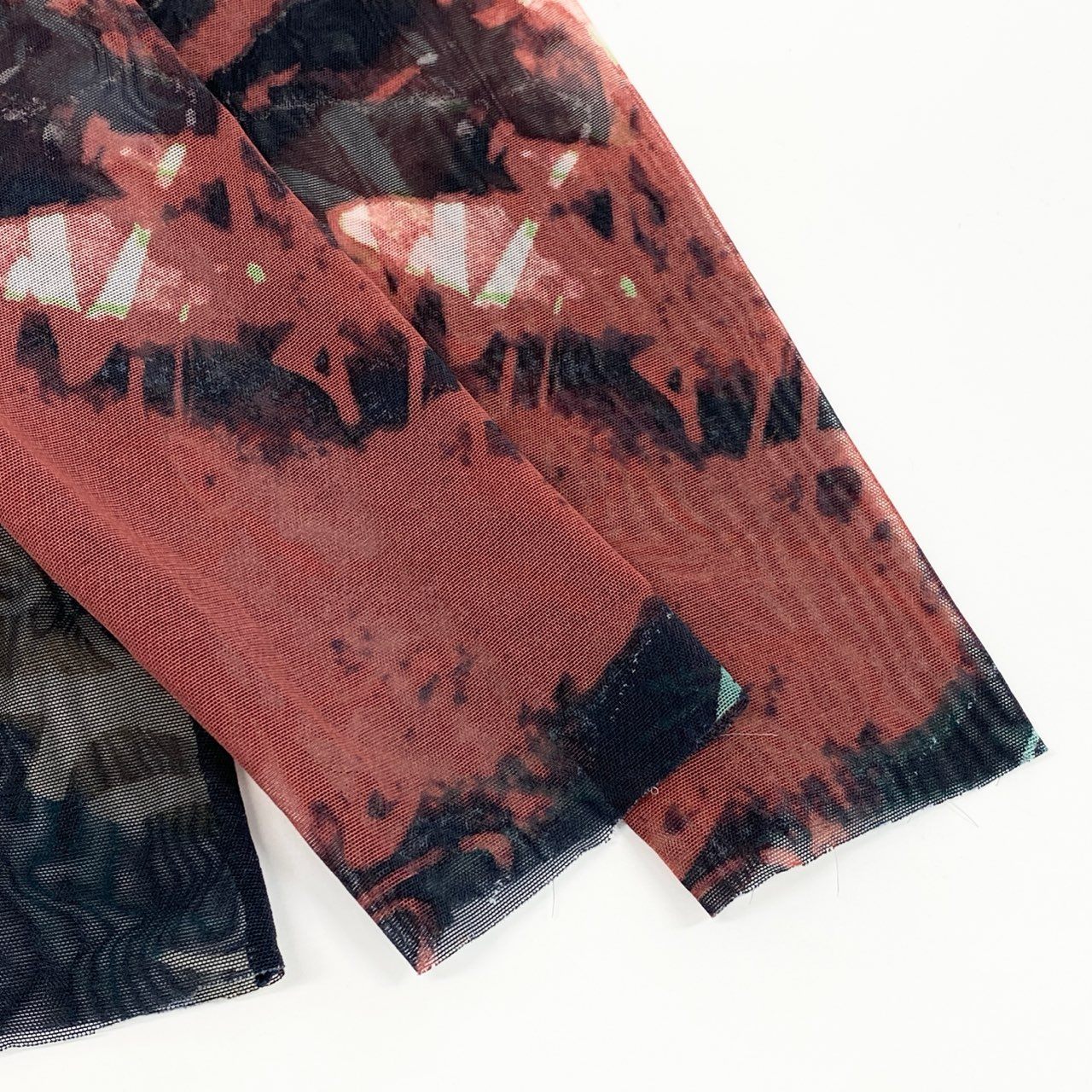 52d10 Jean Paul GAULTIER CLASSIQUE ジャンポールゴルチエ 98-99 パワーネット セカンドスキン 長袖Tシャツ カットソー トップス 90s アーカイブ サイズ40 マルチカラー レディース 日本製