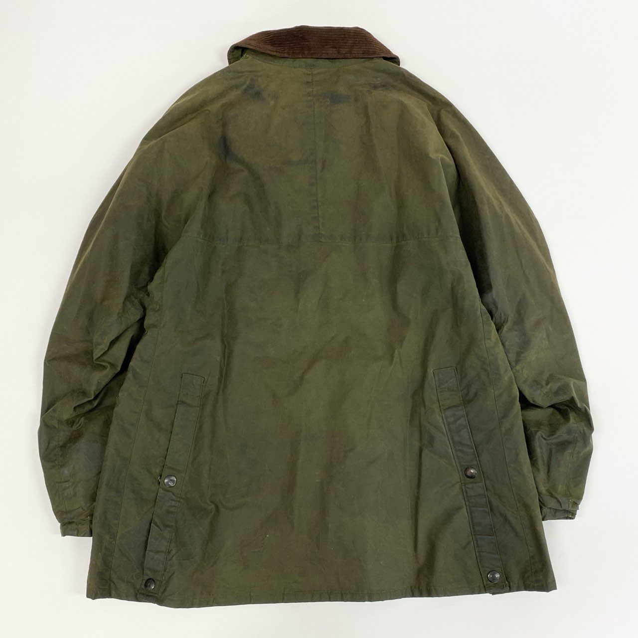 41i26 BELSTAFF ベルスタッフ BRITTON ブライトン 80s オイルドジャケット コート BURGHLEY オリーブ メンズ 英国製u02t