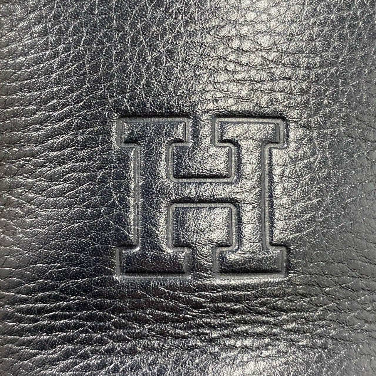 Af27 【美品】 HIROFU ヒロフ 現行タイプ プリマ まる底 巾着バッグ ハンドバッグ ブラック レザー ユニセックス 鞄 手持ちかばん