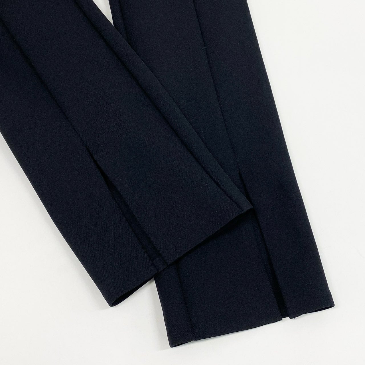 5c21 【美品】 THE ROW ザ ロウ スキューバパンツ Essentials Thikde Pant ストレッチスクーバナイロン ウエストゴム 裾スリット レギンスパンツ 3448 K106 XS ブラック