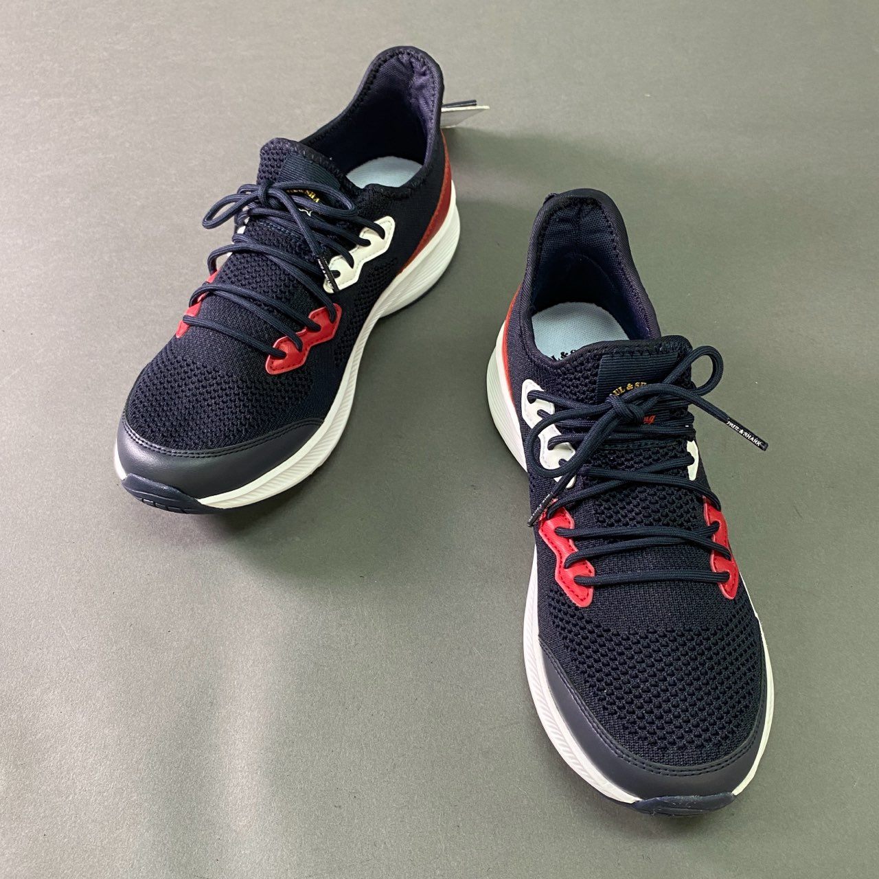 7j28 《未使用品》定価¥47,300 PAUL&SHARK ポールアンドシャーク Goblin Runner ゴブリンランナー ランニングシューズ スニーカー 23418004 25.5cm ネイビー トレーニング 速乾性◎ ストレッチ性◎