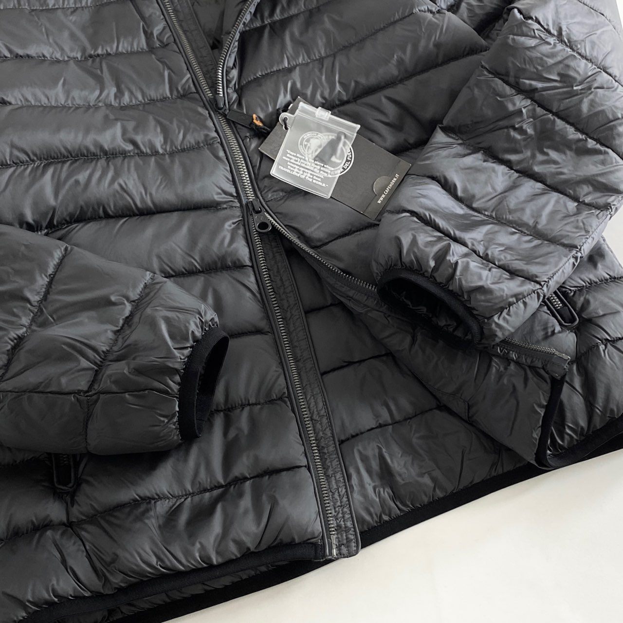 85h28 《美品》 タグ付 定価¥53,000 CAPE HORN ケープホーン SHINY CLIPPER ダウンジャケット アウター 51550 50 グレー ナイロン