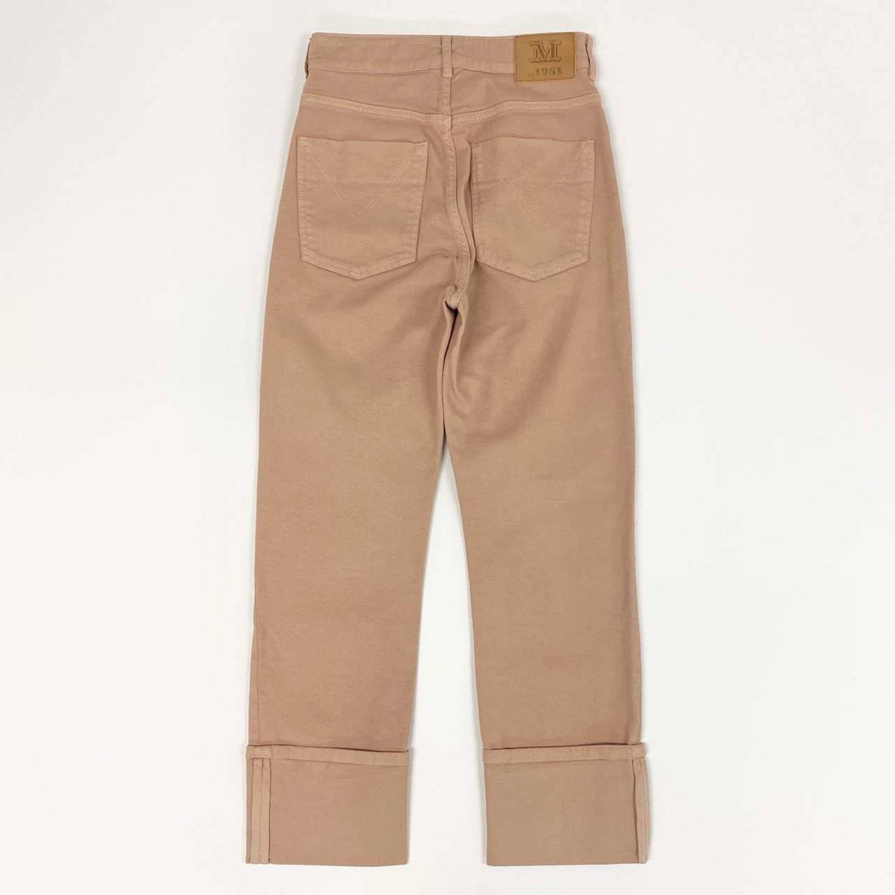 76a14 《未使用》定価¥77,000 Max Mara マックスマーラ ストレッチブル クロップドジーンズ 23113601396 34 ピンク デニムパンツ タグ付き