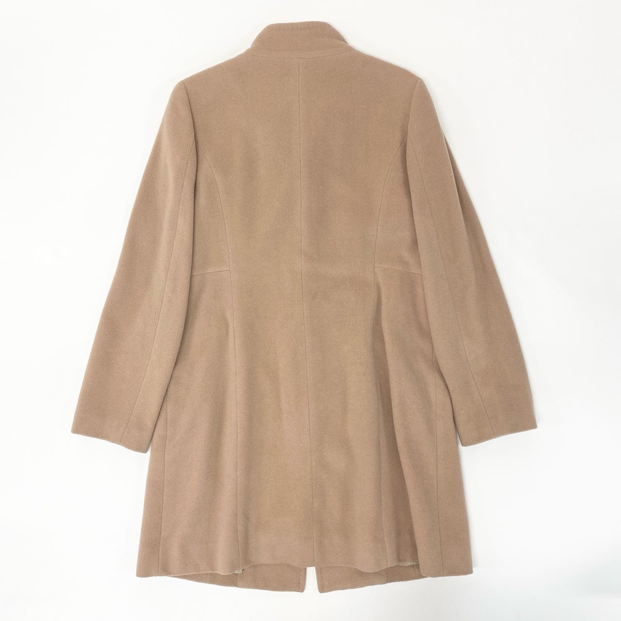 23i17 DAKS LONDON ダックス 日本製 アンゴラ混 ロングコート 大きいサイズ 42 XLサイズ相当 ベージュ ウール レディースk02i