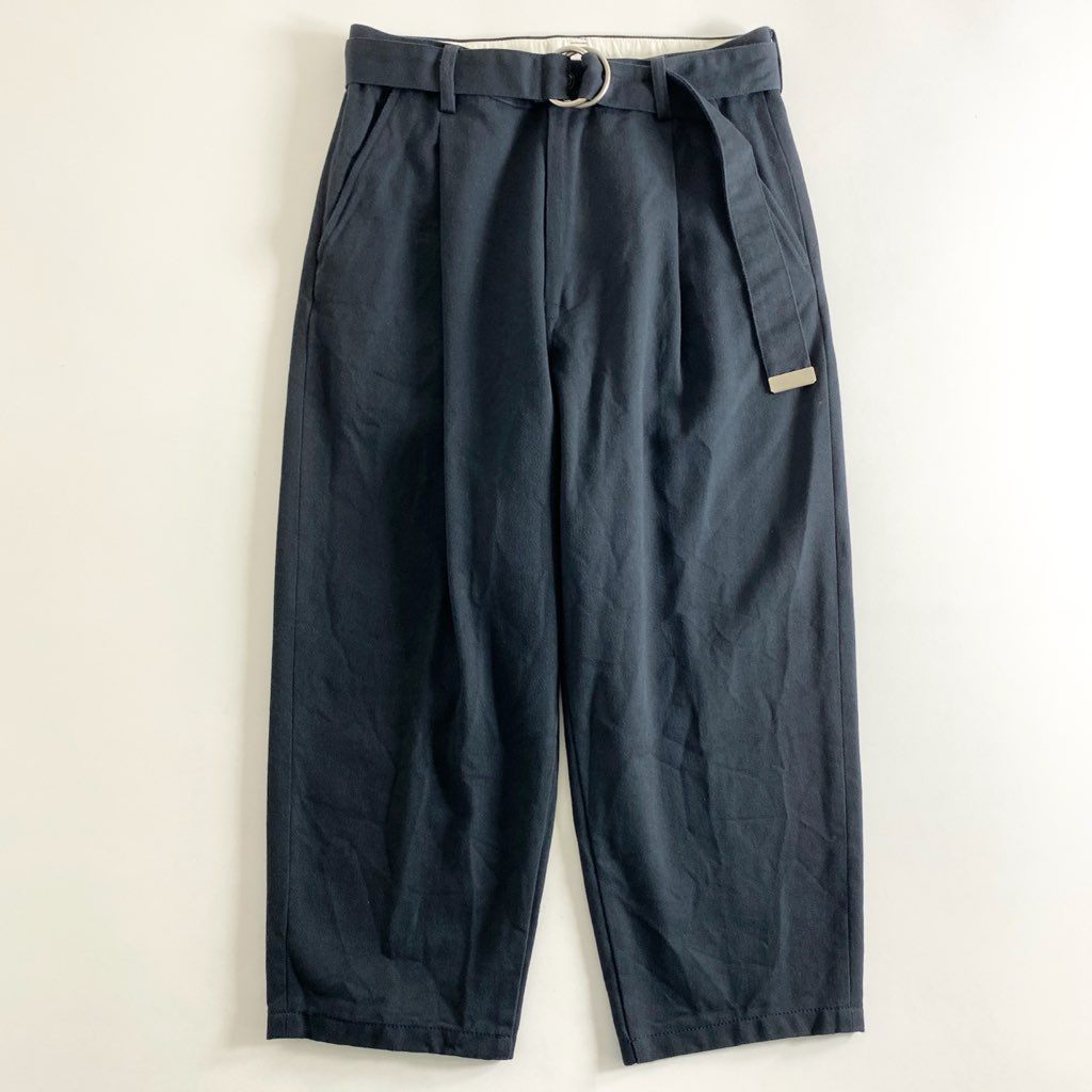 62e5 doublet ダブレット SILK CHINO WIDE TAPERED TROUSERS ...
