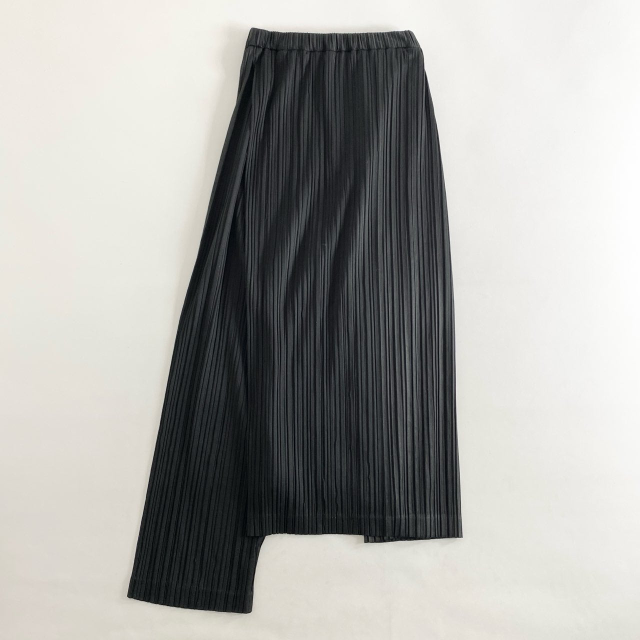 88i3 80s ISSEY MIYAKE イッセイミヤケ 筆タグ プリーツパンツ 変形スカート JY54 259 サイズM ブラック ポリエステル100% レディース アーカイブ